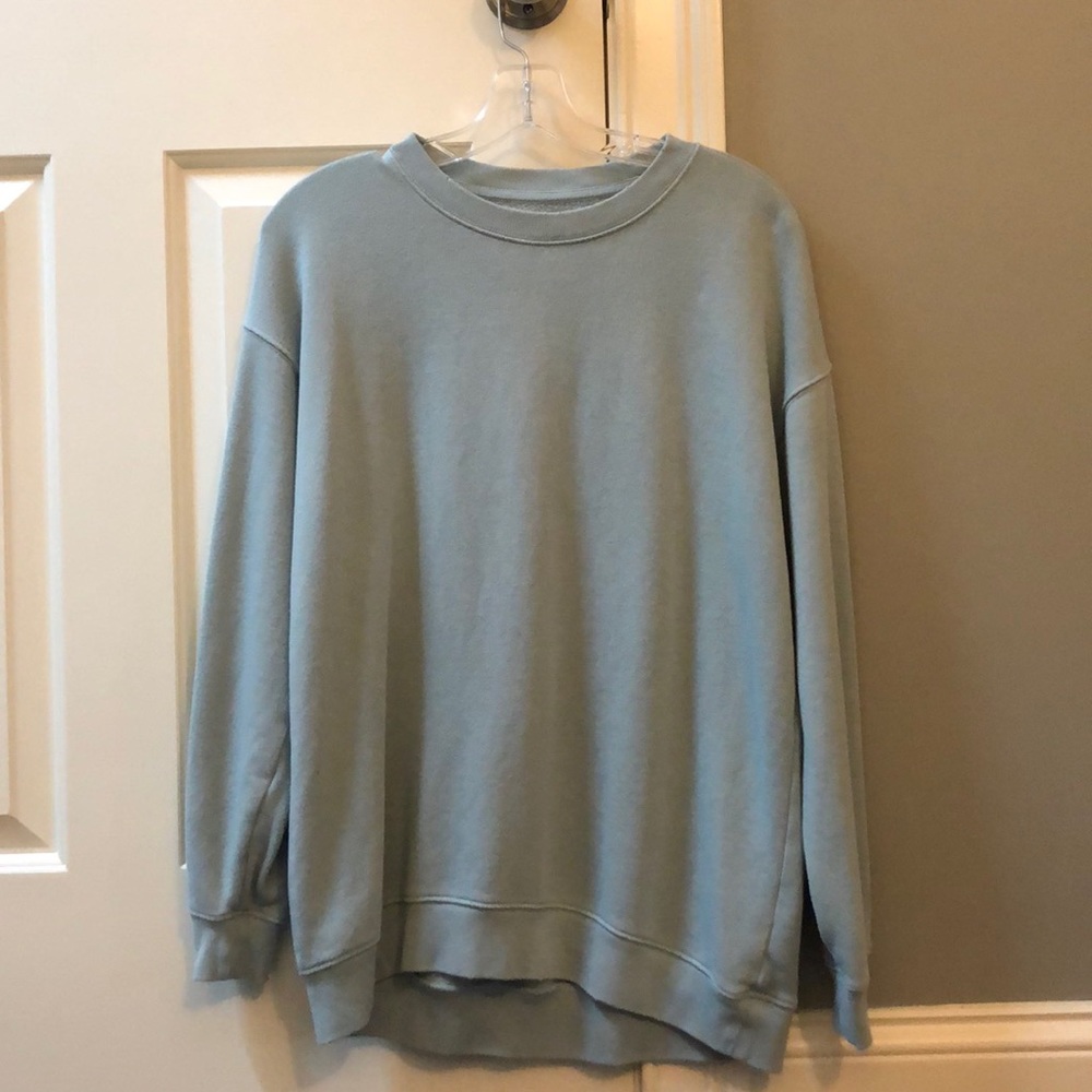 Oversized Light Blue Arie Crewneck Sweatshirt